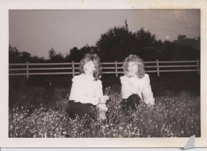 My mother and her sister, Cheryl, back when they sang together.